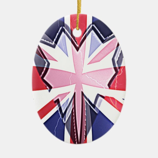 Adorno De Cerámica "I love UK" Art Print (Frente)