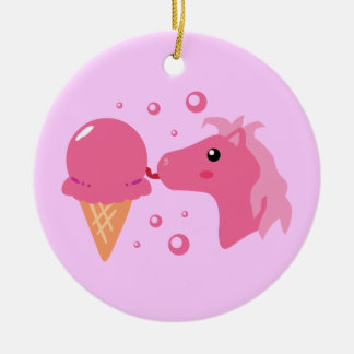 Adorno De Cerámica Ice Cream Pony