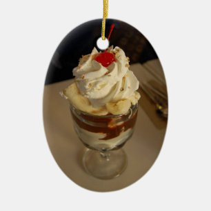 Adorno De Cerámica Ice Cream Sundae