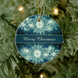 Adorno De Cerámica Ice Crystal Holiday