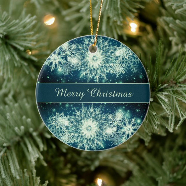 Adorno De Cerámica Ice Crystal Holiday (Árbol)