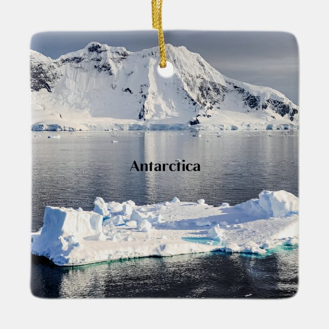 Adorno De Cerámica Iceberg Antártica (Anverso)