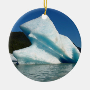 Adorno De Cerámica Iceberg sobre el lago Mendenhall en Alaska