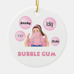 Adorno De Cerámica Icky Stick, Icky Stick Bubblegum Ms. RachOrnament