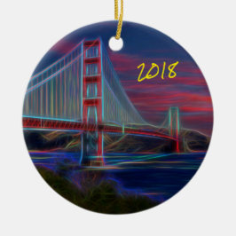 Adorno De Cerámica Icónico puente Golden Gate