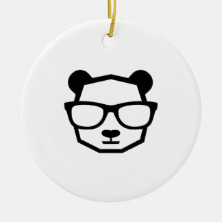Adorno De Cerámica Icono geométrico de Panda Friki Genial