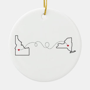Adorno De Cerámica Idaho a Nueva York - Heart2Heart