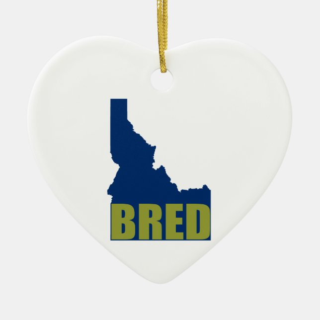 Adorno De Cerámica Idaho Bred (Frente)
