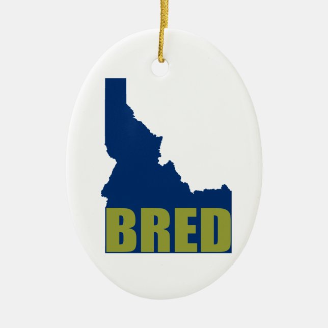 Adorno De Cerámica Idaho Bred (Frente)