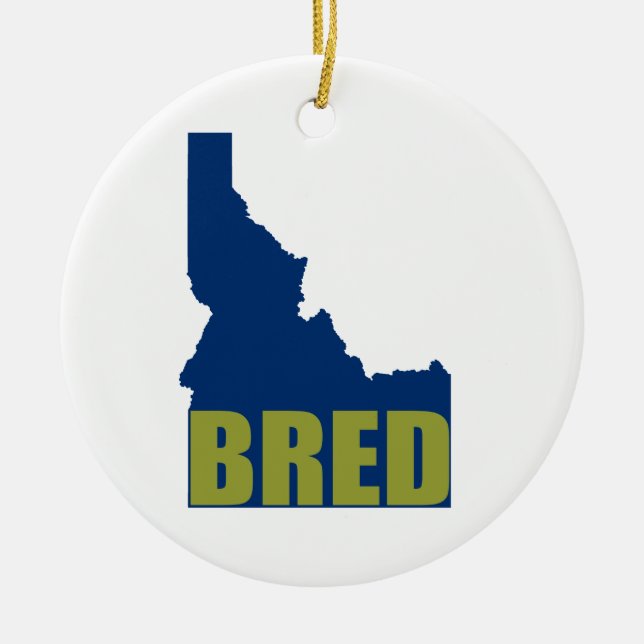 Adorno De Cerámica Idaho Bred (Frente)