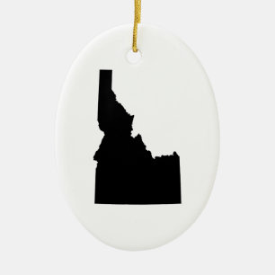 Adorno De Cerámica Idaho en Negro