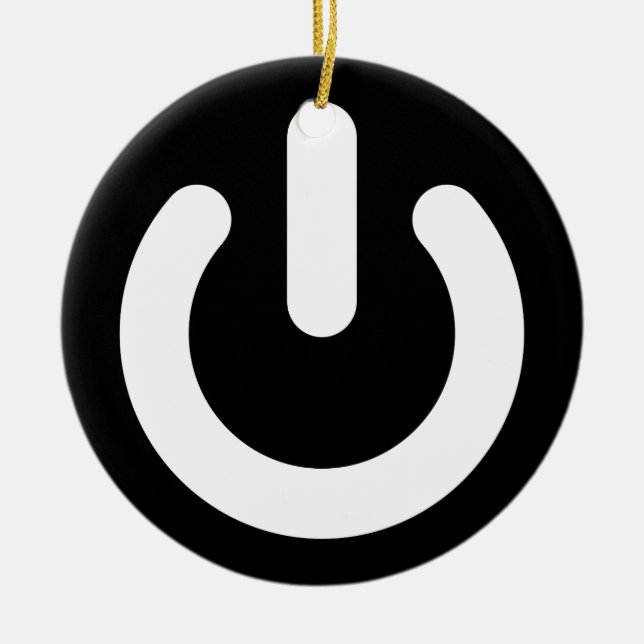 Adorno De Cerámica Ideología del poder del friki (Frente)