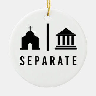 Adorno De Cerámica Iglesia y Estado separados