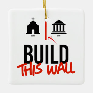 Adorno De Cerámica Iglesia y Estado separados