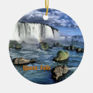Adorno De Cerámica Iguacu baja el Brasil