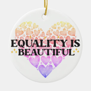 Adorno De Cerámica Igualdad cardíaca