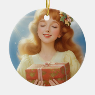 Adorno De Cerámica Illustration rétro de Noël