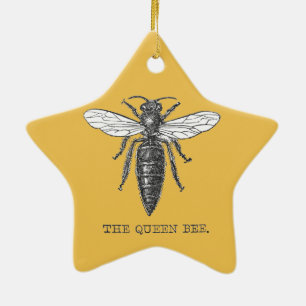 Adorno De Cerámica Ilustración de abeja reina insecto bicho