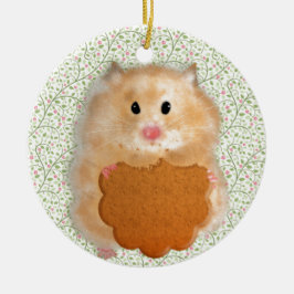 Adorno De Cerámica Ilustracion de caracteres de Hamster divertidos