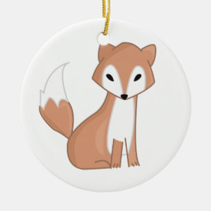 Adorno De Cerámica Ilustracion de Digitaces de un Fox lindo