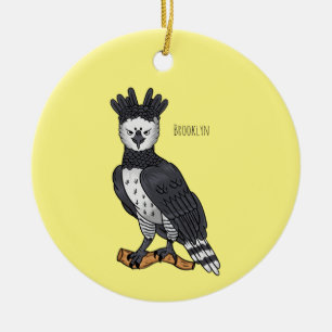 Adorno De Cerámica Ilustracion de Harpy Eagle personalizado 