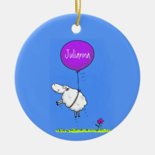 Adorno De Cerámica Ilustracion de humor de personalizado de globo de 