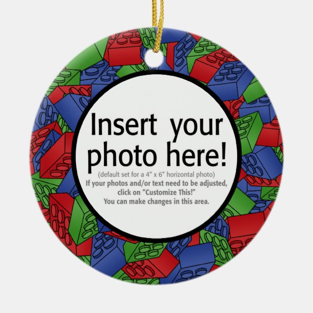 Adorno De Cerámica Ilustracion de los bloques huecos (Frente)