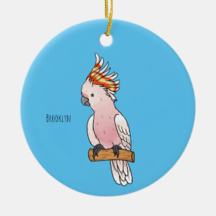 Adorno De Cerámica Ilustracion de personalizado de aves de la cacatúa