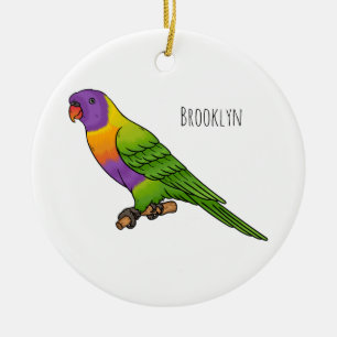 Adorno De Cerámica Ilustracion de personalizado de cocodrilo arcoiris
