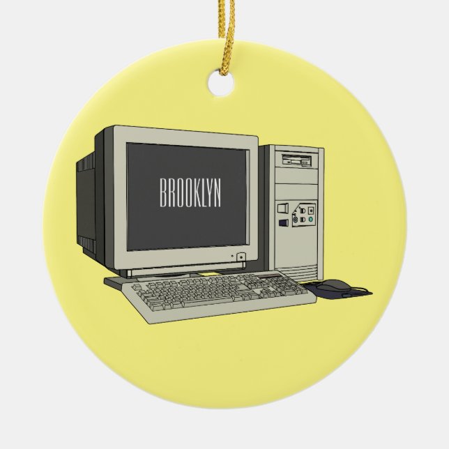 Adorno De Cerámica Ilustracion de personalizado de equipos (Frente)