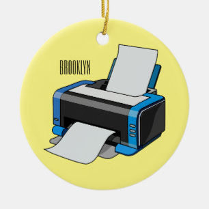 Adorno De Cerámica Ilustracion de personalizado de impresora
