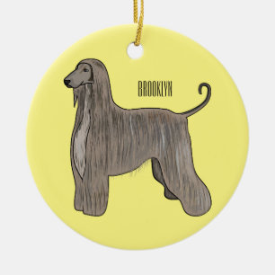 Adorno De Cerámica Ilustracion de personalizado de perro de perro per