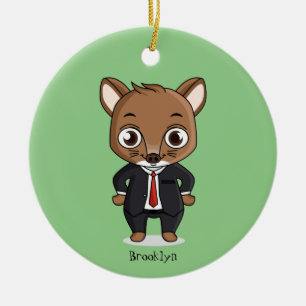 Adorno De Cerámica Ilustracion de personalizado de rata