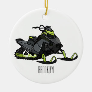 Adorno De Cerámica Ilustracion de personalizado para motos de nieve
