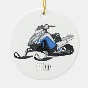 Adorno De Cerámica Ilustracion de personalizado para motos de nieve