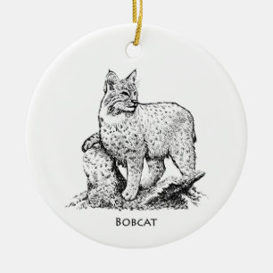 Adorno De Cerámica Ilustracion del lince