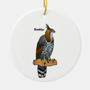 Adorno De Cerámica Ilustracion del personalizado de las aves ornate h