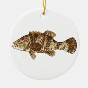 Adorno De Cerámica Ilustracion del vector del océano de los Gamefish
