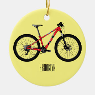 Adorno De Cerámica Ilustracion personalizado de bicicletas