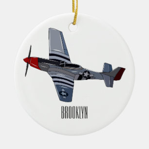 Adorno De Cerámica Ilustracion personalizado de bombarderos