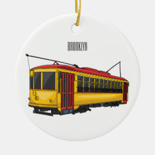 Adorno De Cerámica Ilustracion personalizado de carrito de Mata
