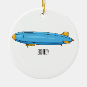 Adorno De Cerámica Ilustracion personalizado de la aeronave