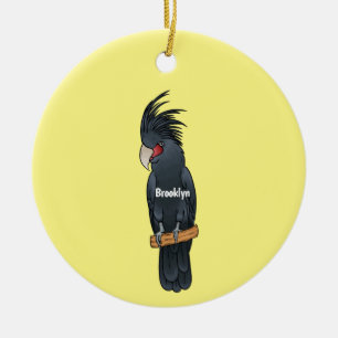 Adorno De Cerámica Ilustracion personalizado de pájaro de la cacatúa