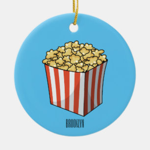 Adorno De Cerámica Ilustracion personalizado de palomitas