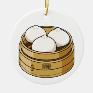 Adorno De Cerámica Ilustracion personalizado Dim sum