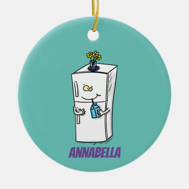 Adorno De Cerámica Ilustracion personalizado frigorífico divertido (Frente)