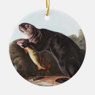 Adorno De Cerámica Ilustracion Sea Otter (Enhydra marina)