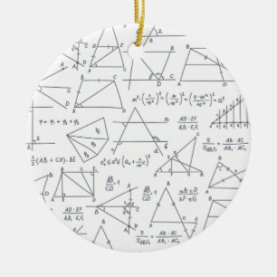 Adorno De Cerámica Ilustraciones de cálculos matemáticos a mano