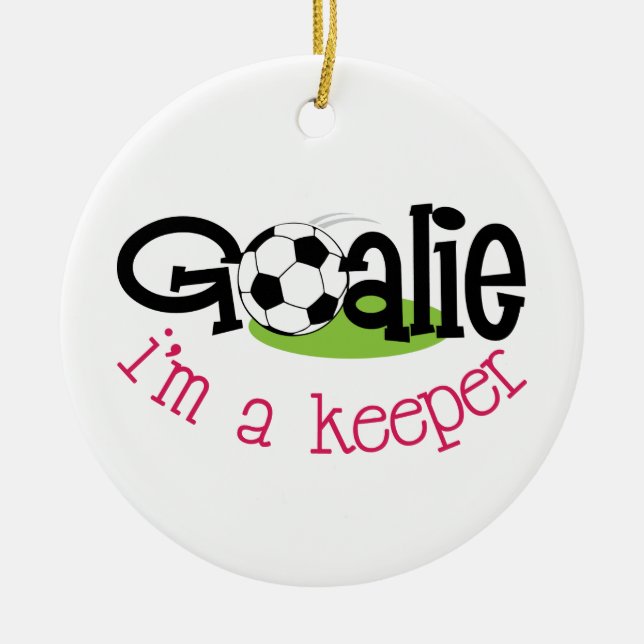 Adorno De Cerámica Im A Keeper (Frente)