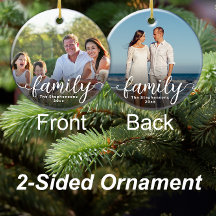 Imagen de doble cara con guión elegante para famil